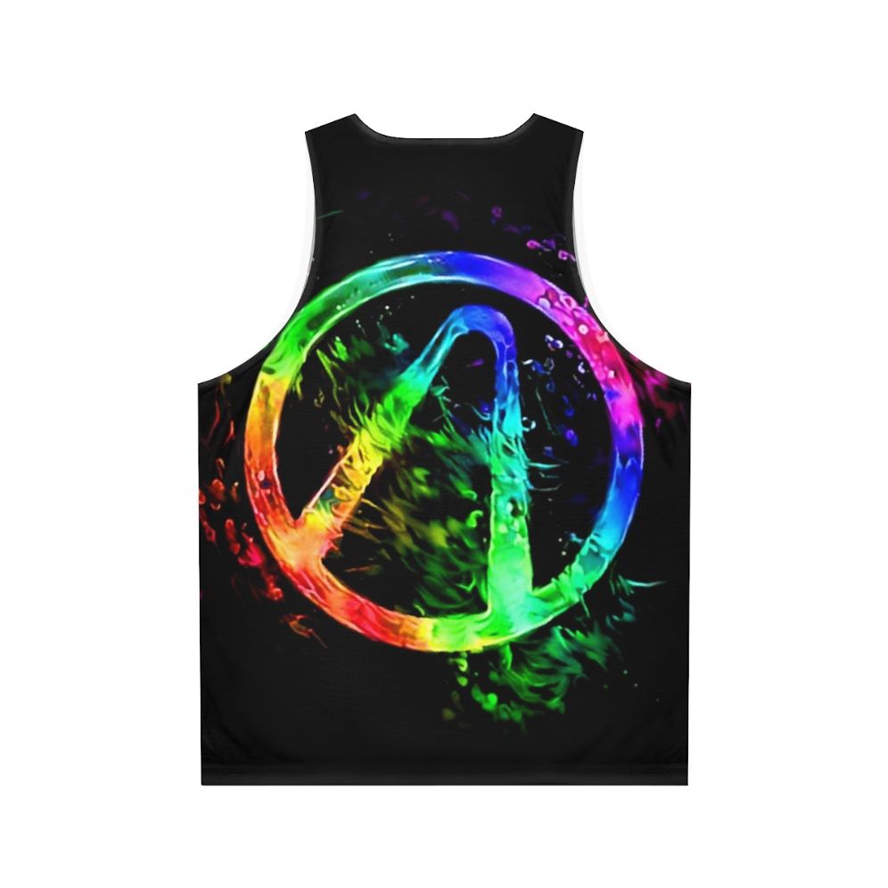 Borderlands Vaulthunter Neon Splash Unisex Tank Top - Back