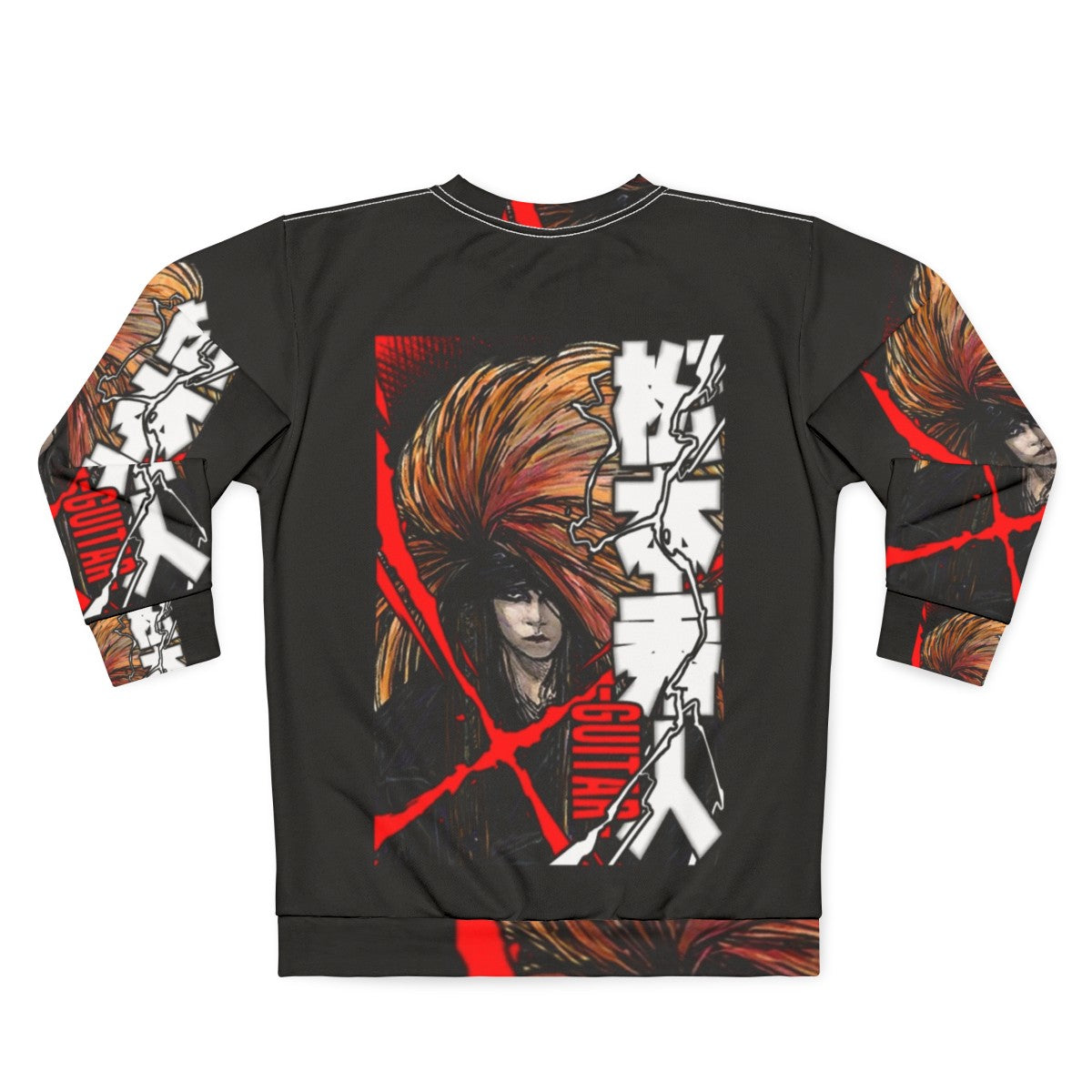 X Japan Hide Hideto Matsumoto Red Promo Sweatshirt - Back