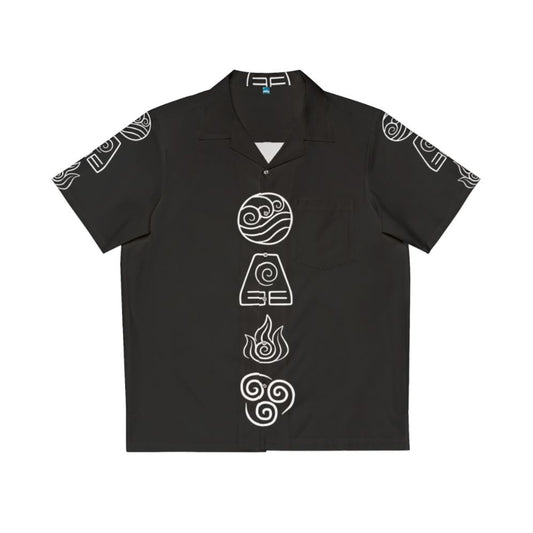 Avatar The Four Elements Hawaiian Shirt with Fire, Water, Earth, and Air Elements