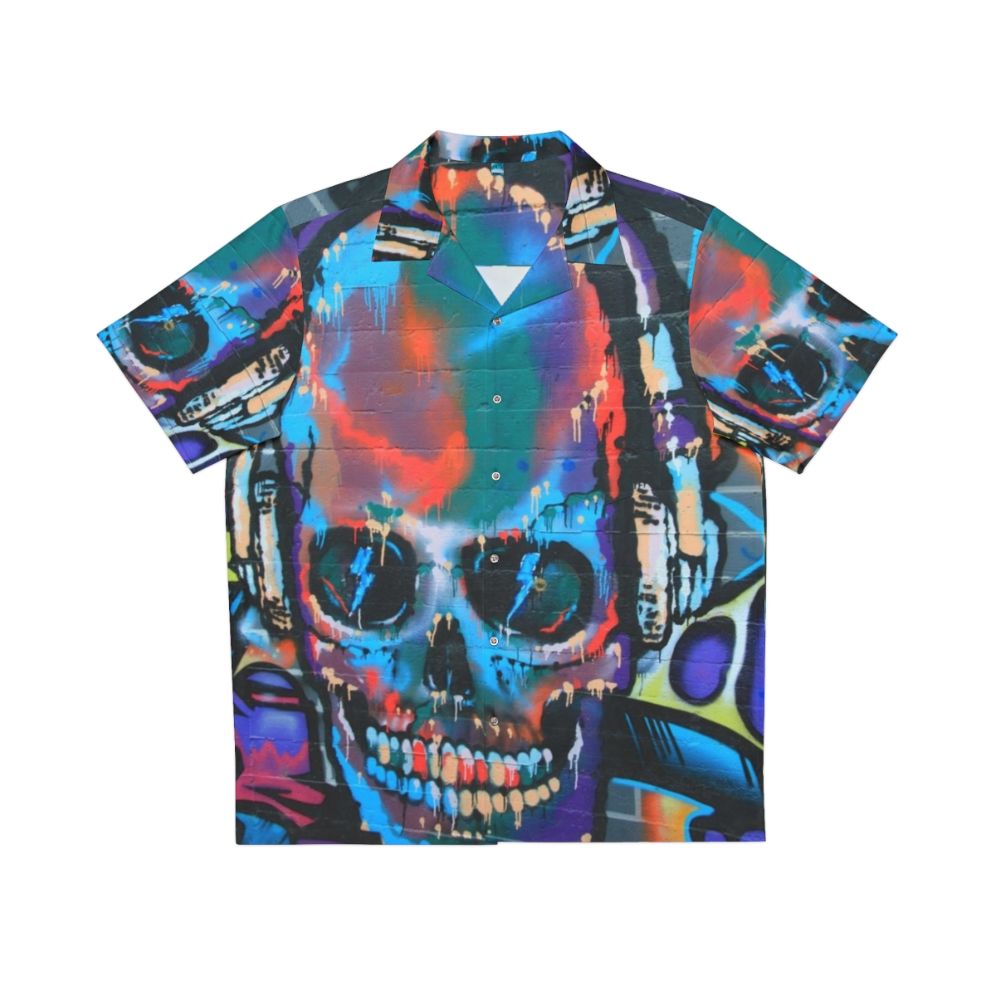 Graffiti Hawaiian Shirt with Colorful Patterns