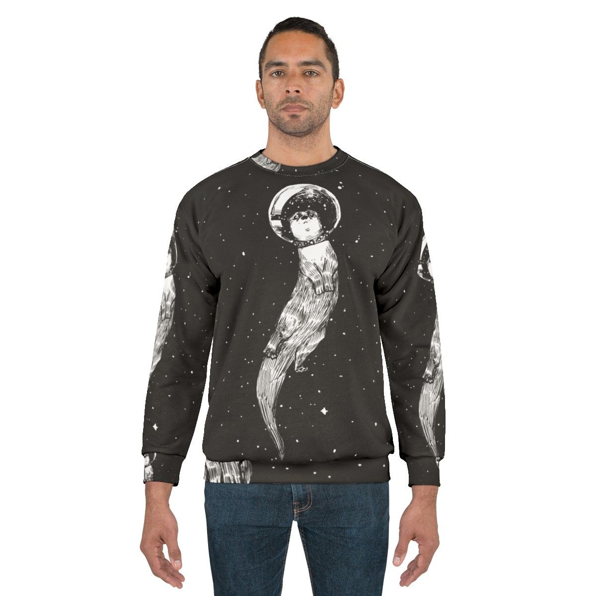 Drifting in Otter Space Cute Sweatshirt - men