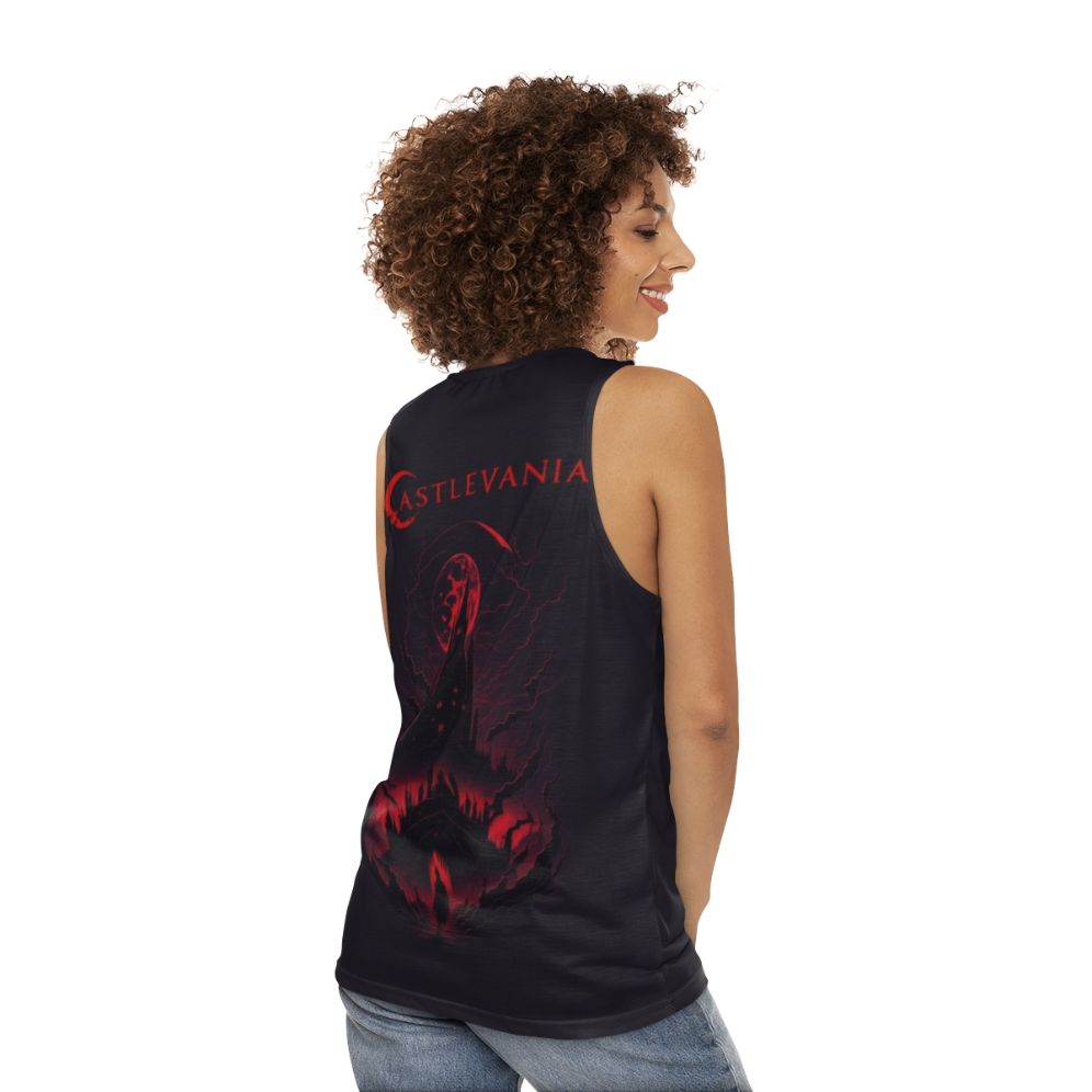 Castlevania inspired unisex tank top - women back