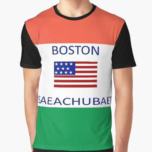 Boston Massachusetts meme graphic design t-shirt