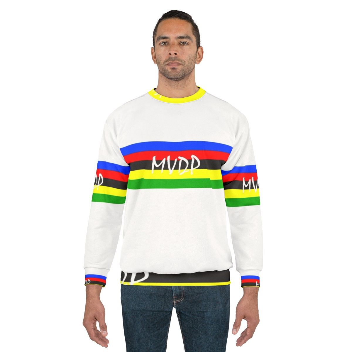 Mathieu Van Der Poel World Champion Cycling Sweatshirt - men