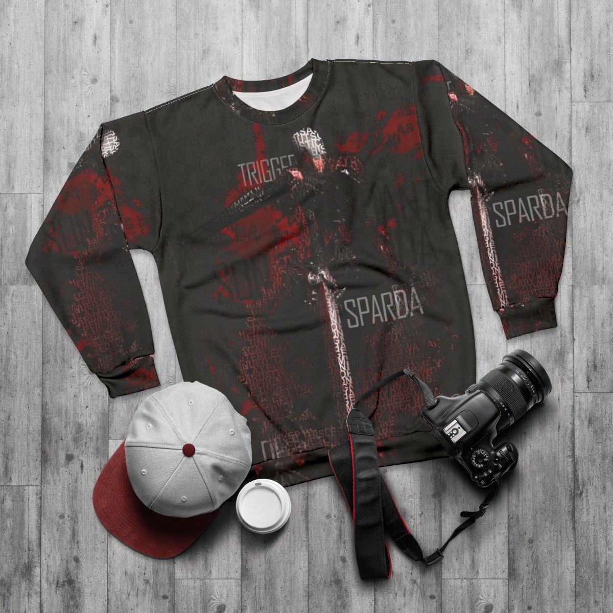 Devil May Cry 1 Devil Hunter Gaming Sweatshirt - flat lay