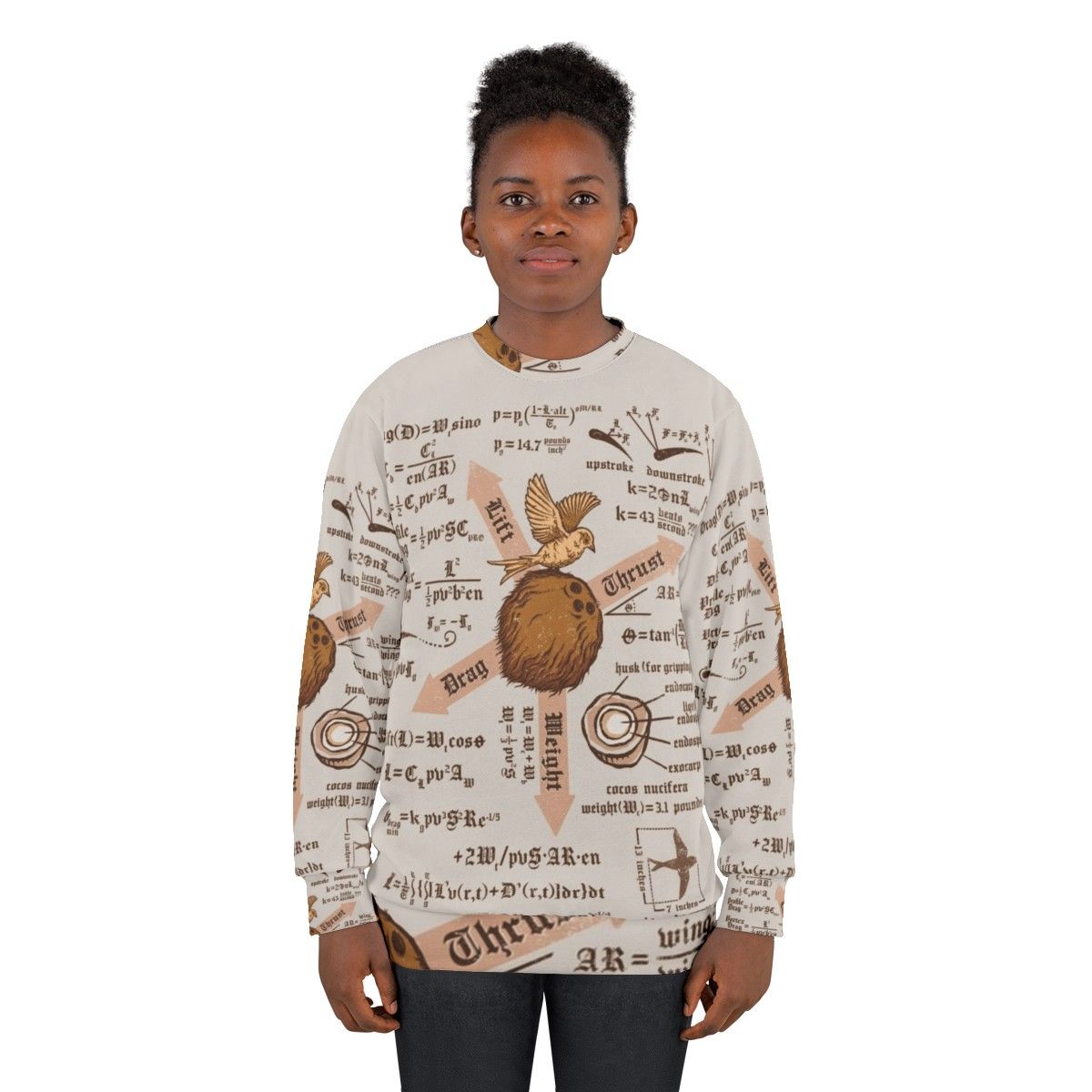 "Monty Python 'The Weight Ratios of Holy Grail' Sweatshirt" - women