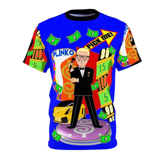 Vintage-style t-shirt design featuring elements from the popular TV game show "The Price is Right"