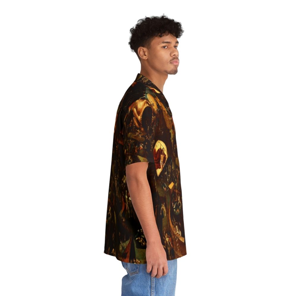 Hieronymus Bosch's "Christ in Limbo" inspired tropical Hawaiian shirt - People Pight