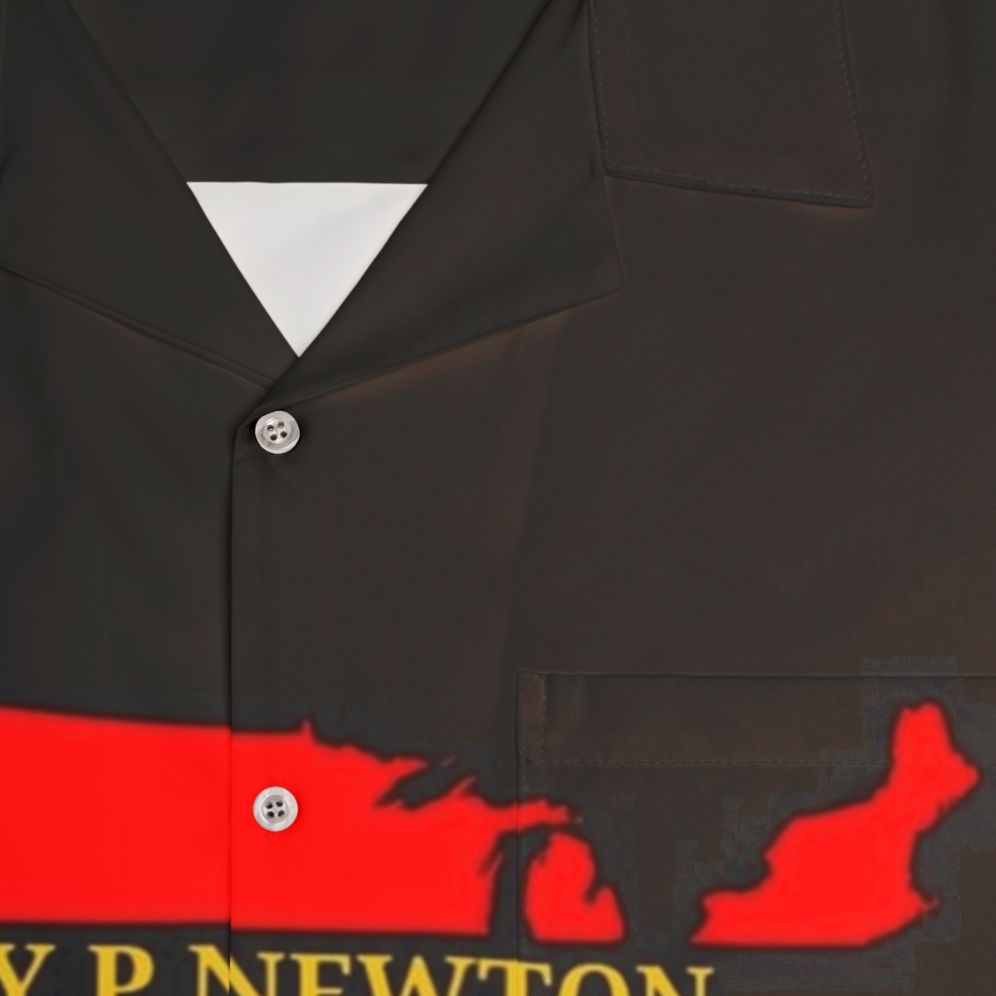 Huey P. Newton Black Panther Hawaiian Shirt - Detail