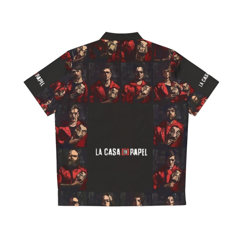 Money Heist La Casa de Papel Hawaiian Shirt Fan Art - Back