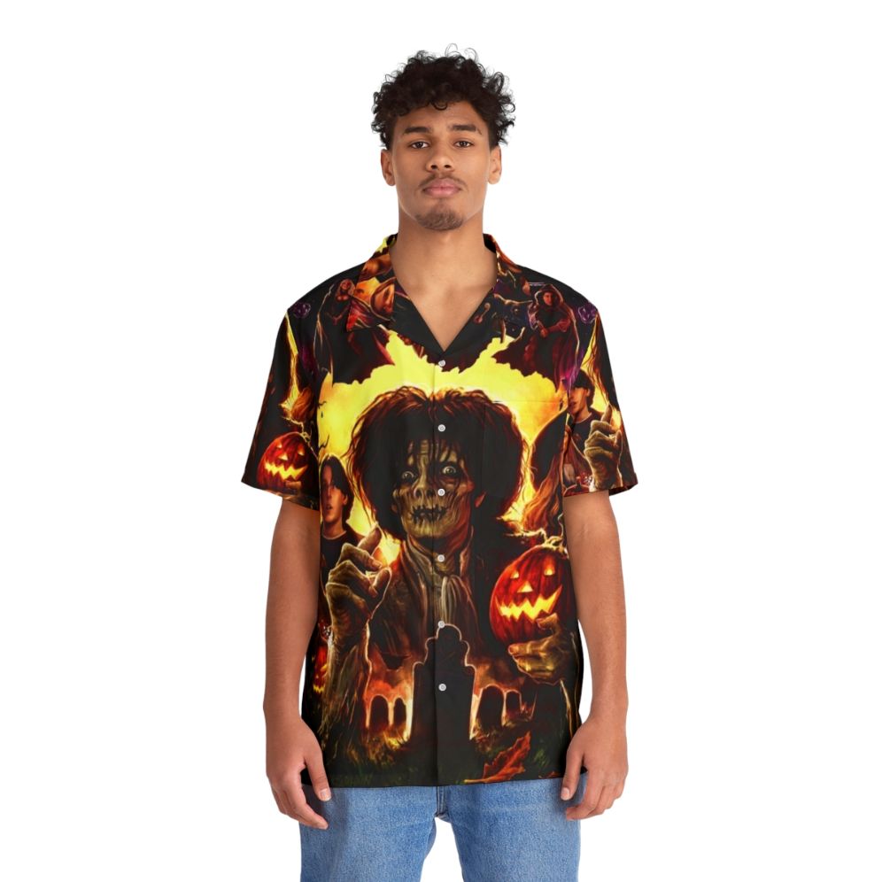 Hocus Pocus-themed horror Hawaiian shirt - People Front