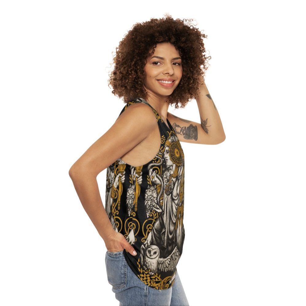 Iberian Hecate Unisex Art Nouveau Tank Top - women side