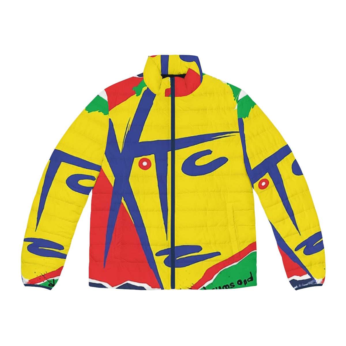 XTC Band Puffer Jacket with Iconic Album Cover Art