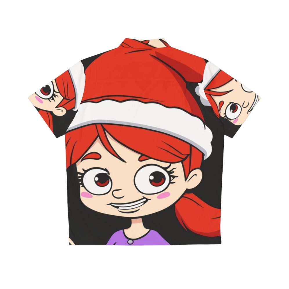 Big Mouth Jessi Santa Hat Hawaiian Shirt - Back