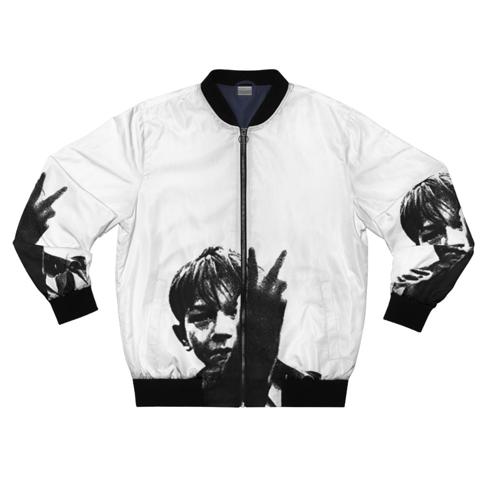 Retro bomber jacket inspired by the film set in Barnsley, 1969