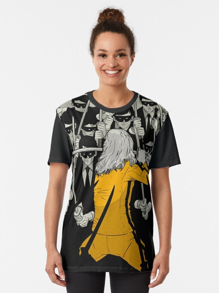 Vintage-inspired graphic t-shirt featuring the text "Kill The Bill" - Women