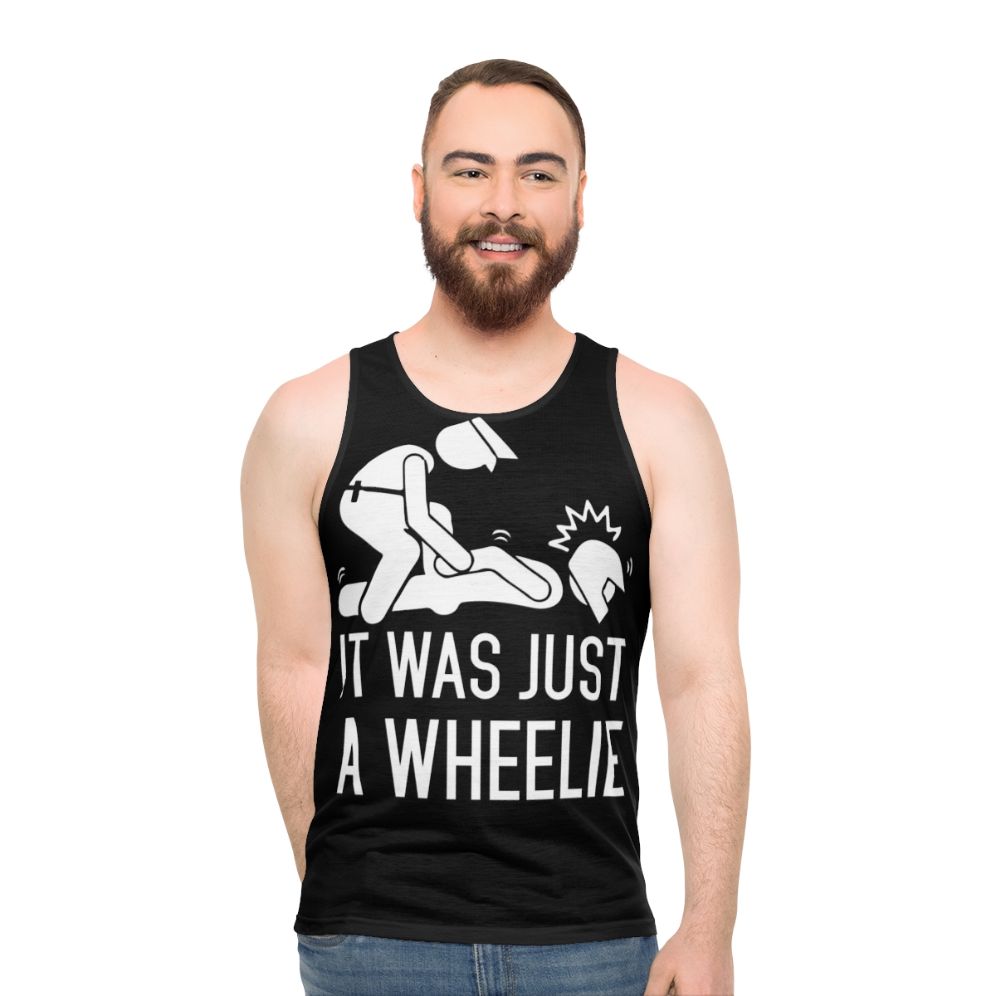 Legalize Wheelies Unisex Motorcycle Tank Top - men