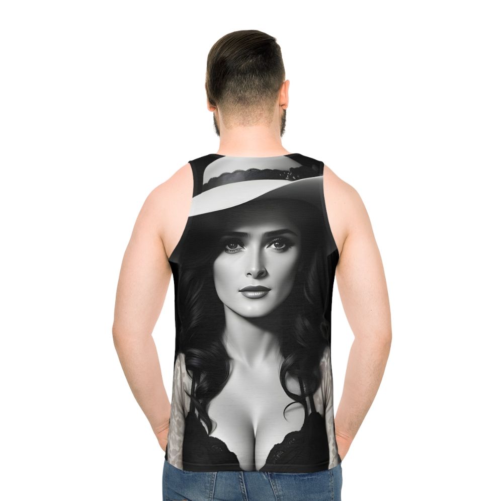 Vintage Vixen Gangster Mistress Art Print Tank Top - men back