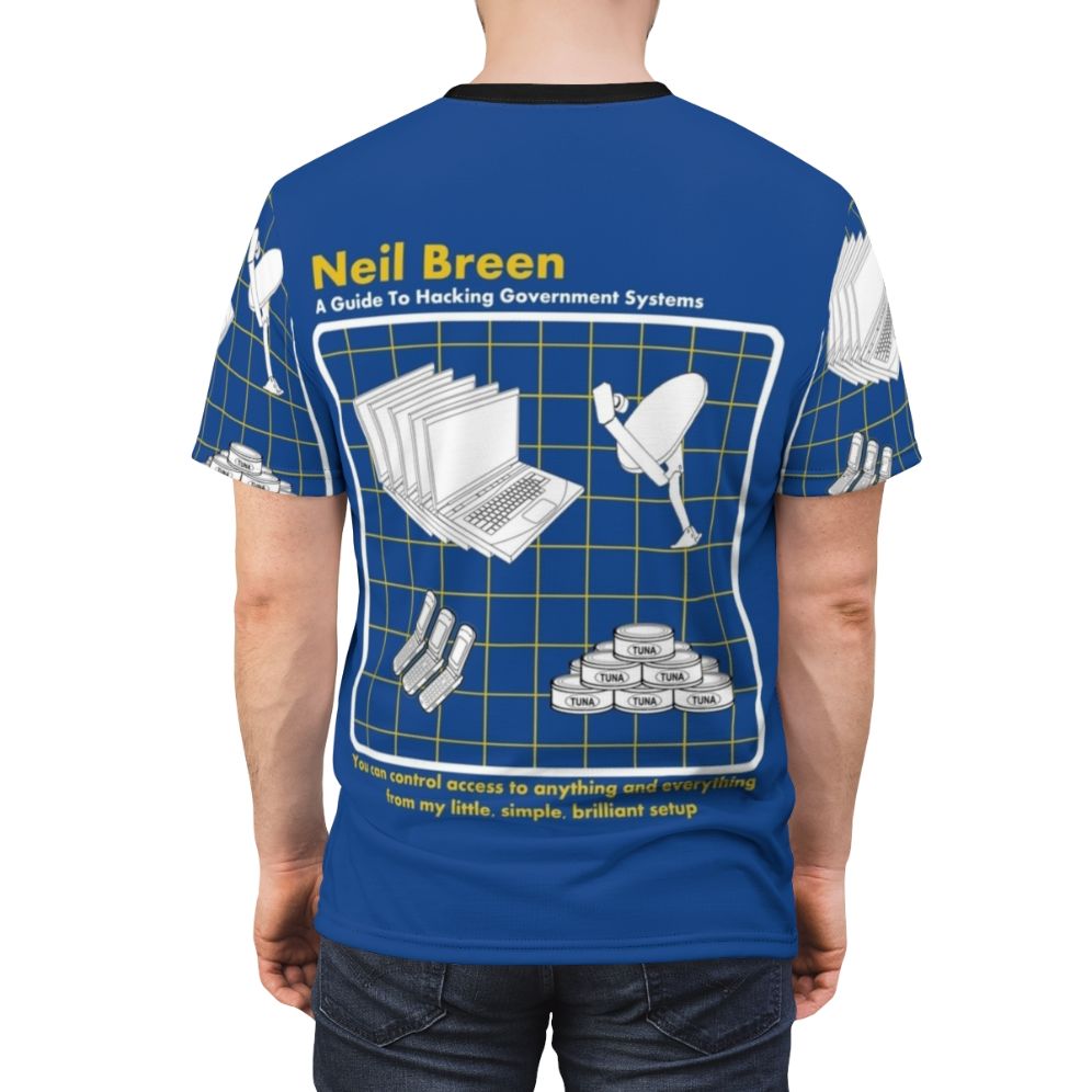 Unique AOP T-shirt featuring iconic independent filmmaker Neil Breen - men back