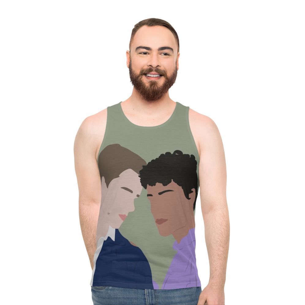 Young Royals Season 2 Unisex Tank Top with Prince Wilhelm and Simon - men