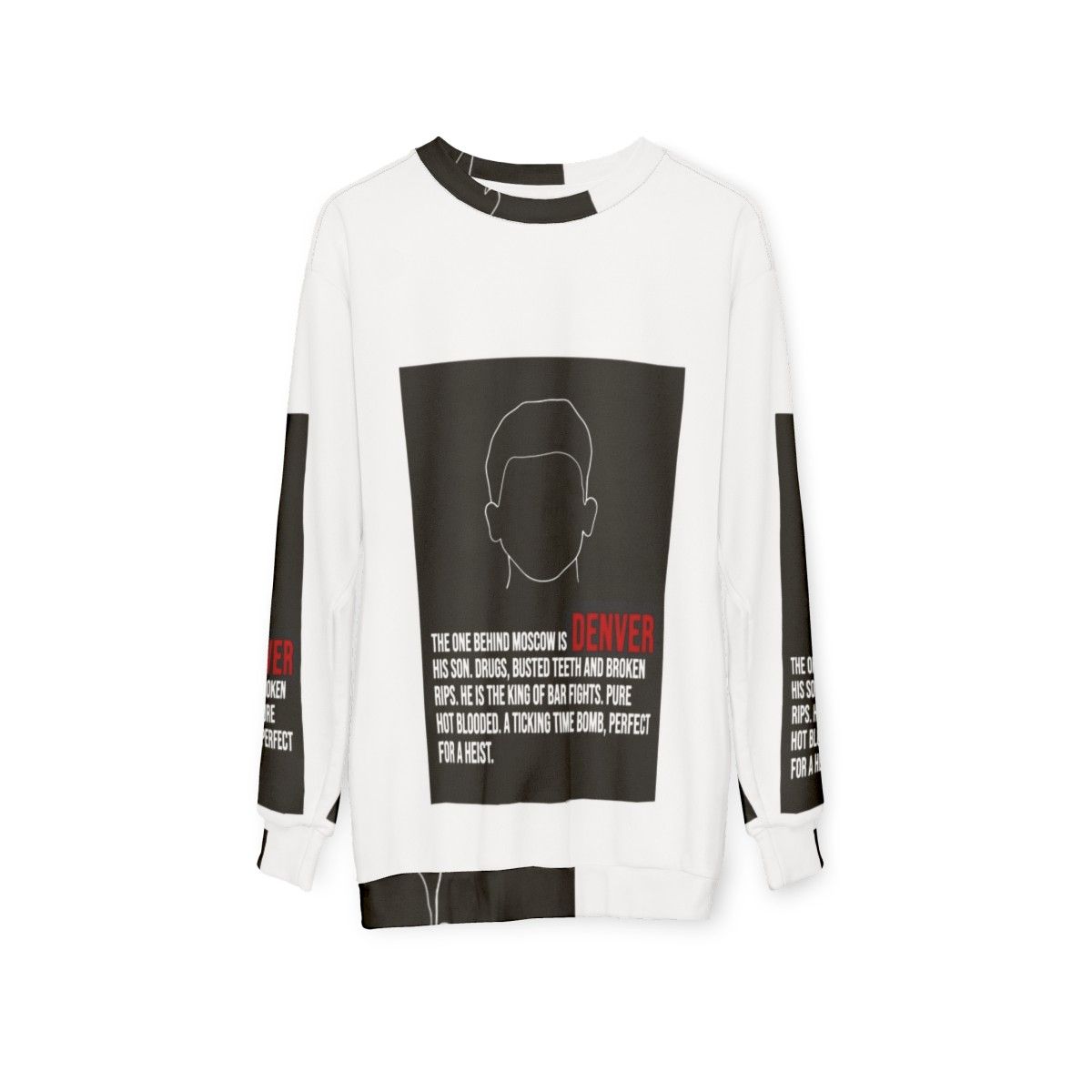 Money Heist Denver House of Money Sweatshirt - hanging