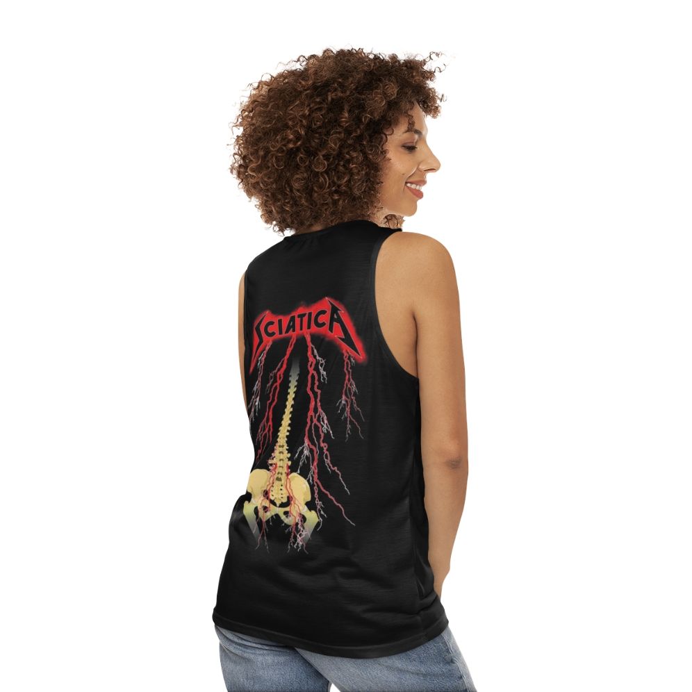 Retro Unisex Sciatica Support Muscle Tank Top - women back