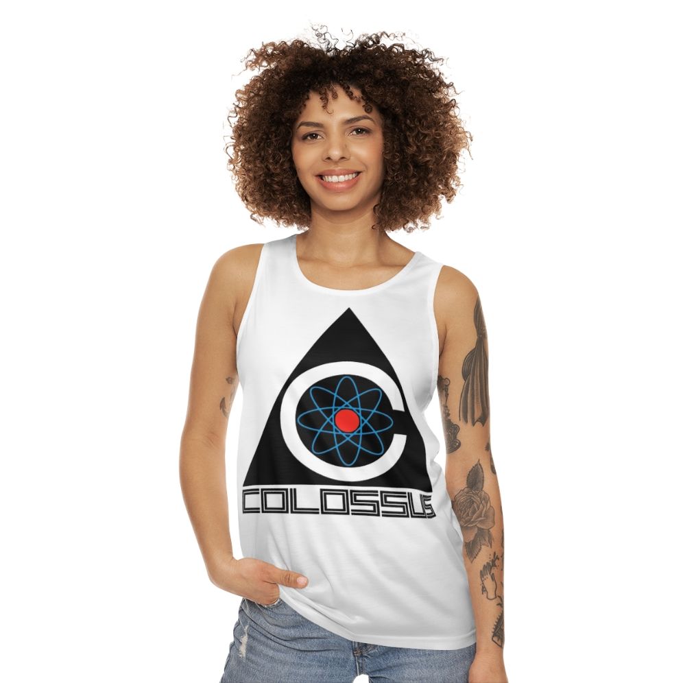 Colossus: The AI Human Overlord Unisex Tank Top - women