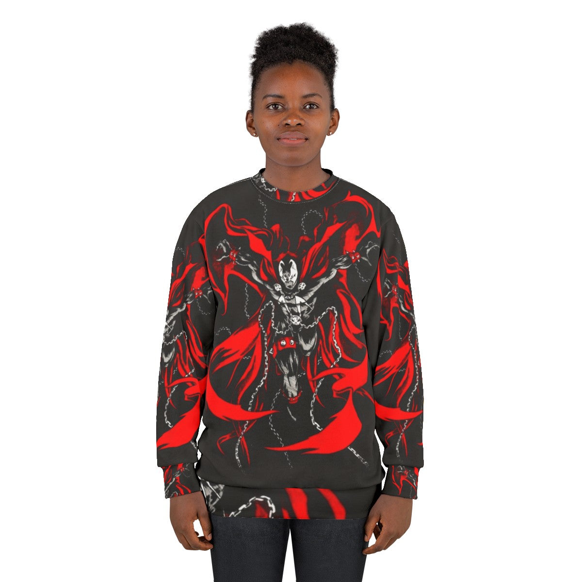 Hellspawn comics-inspired superhero sweatshirt - women