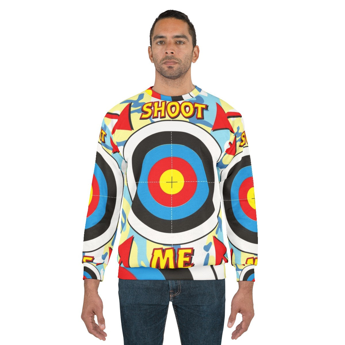 Paintball stag hen target sweatshirt - men