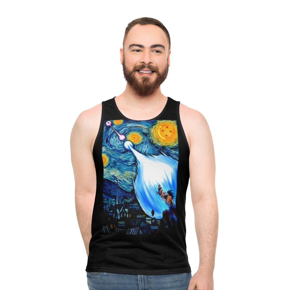 Goku vs Vegeta Dragon Ball Z Starry Night Unisex Tank Top - men