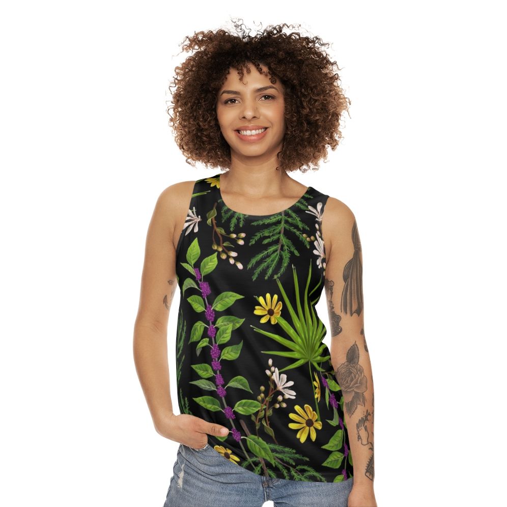 Florida native plants unisex tank top - women