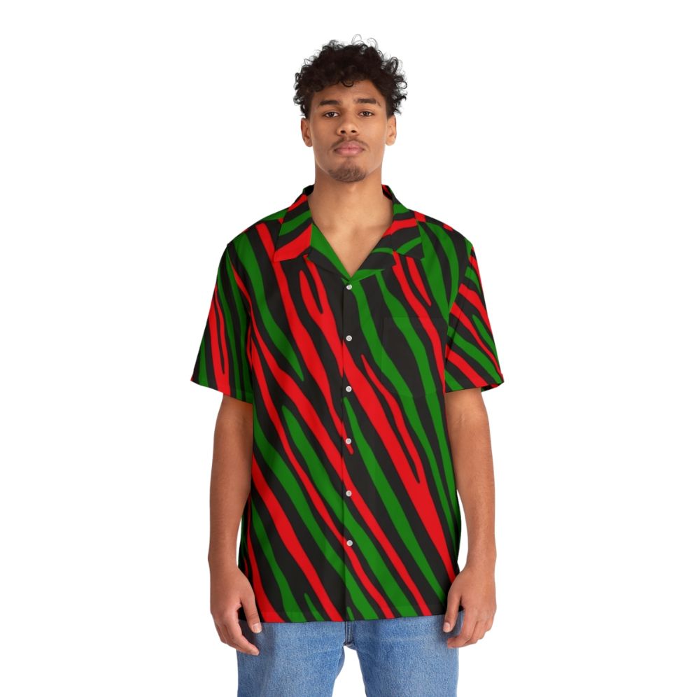 90s Tribe Pattern Hawaiian Shirt - Lifestyle