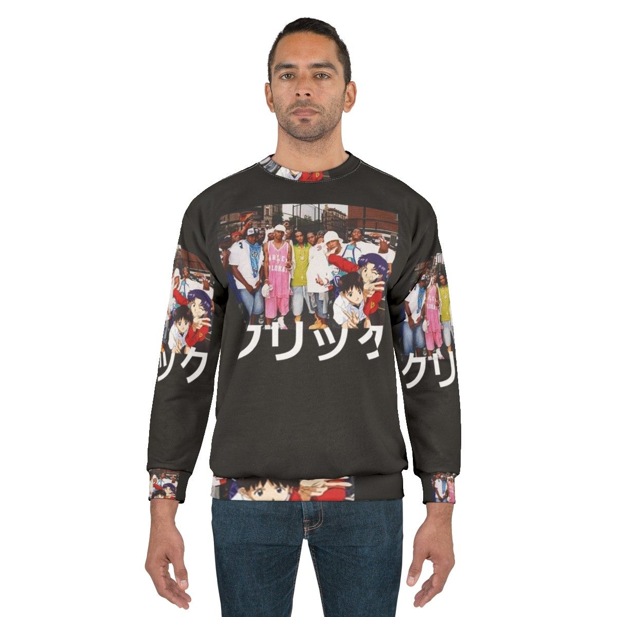 Dipset x Evangelion x Clique Graphic Sweatshirt - men