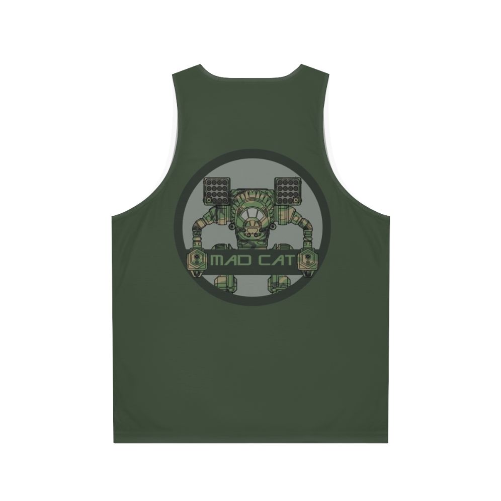 mech warrior mad cat mech camo unisex tank top - Back