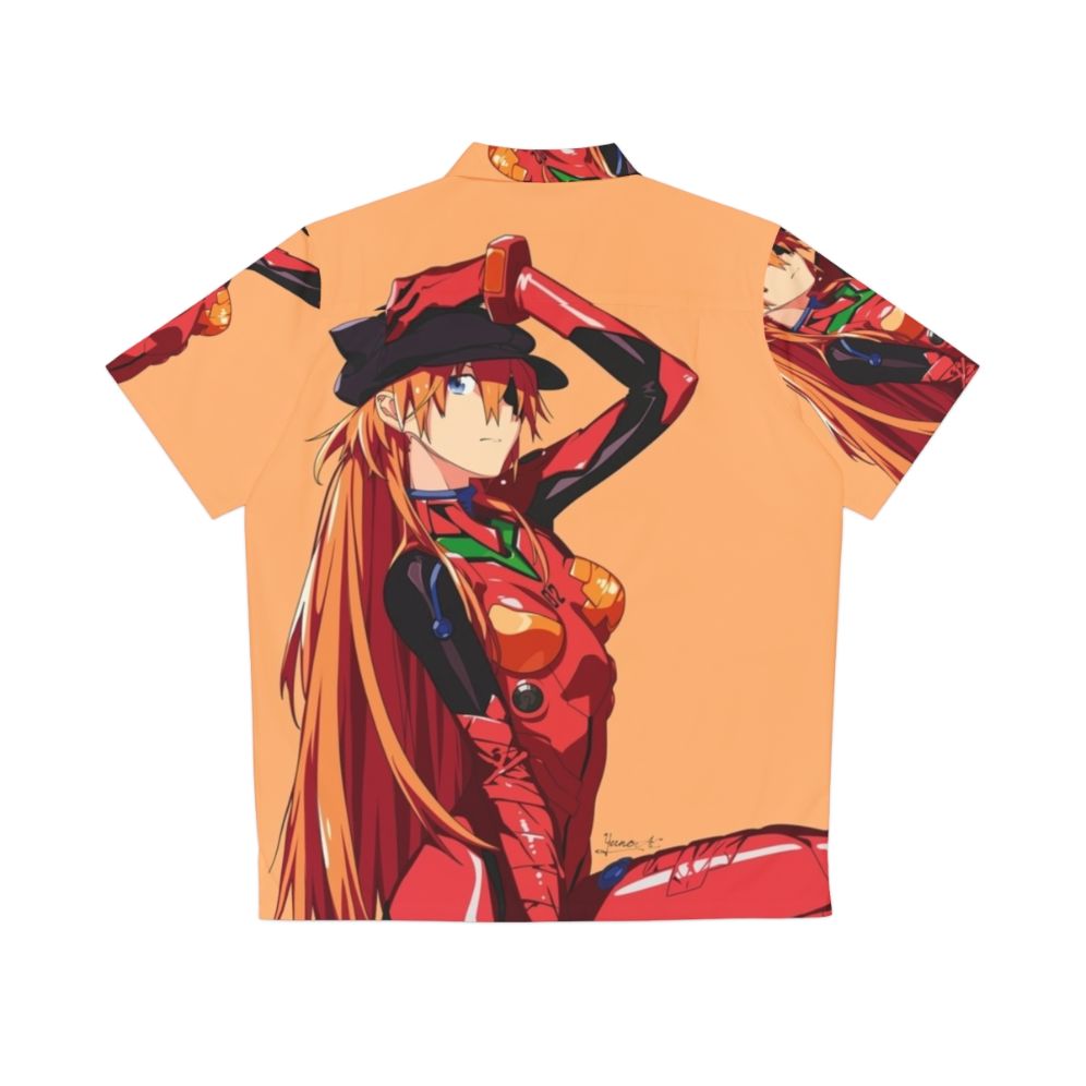 Asuka Japanese-Style Anime Inspired Hawaiian Shirt - Back