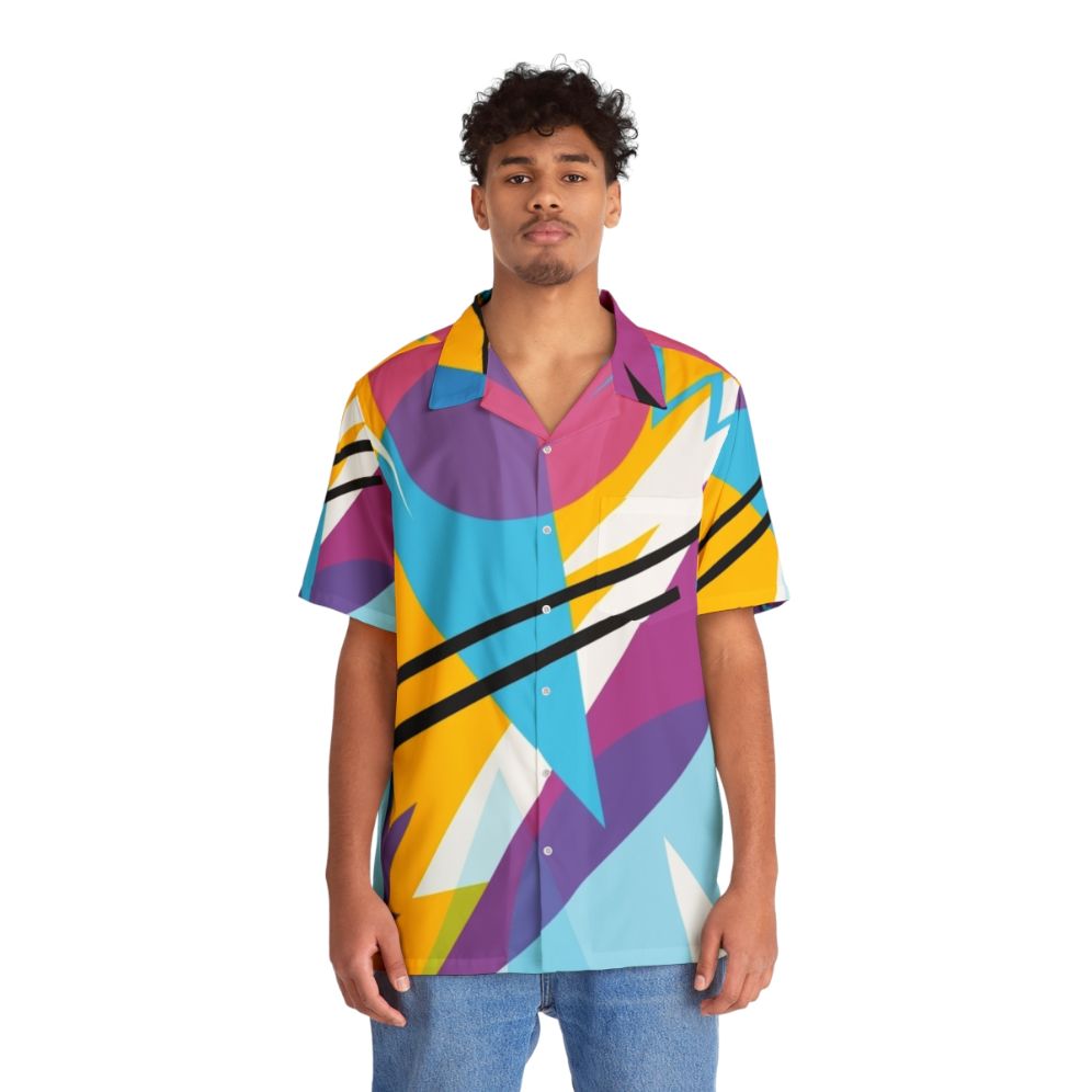 80s style retro fashion hawaiian shirt with radical pattern - Lifestyle