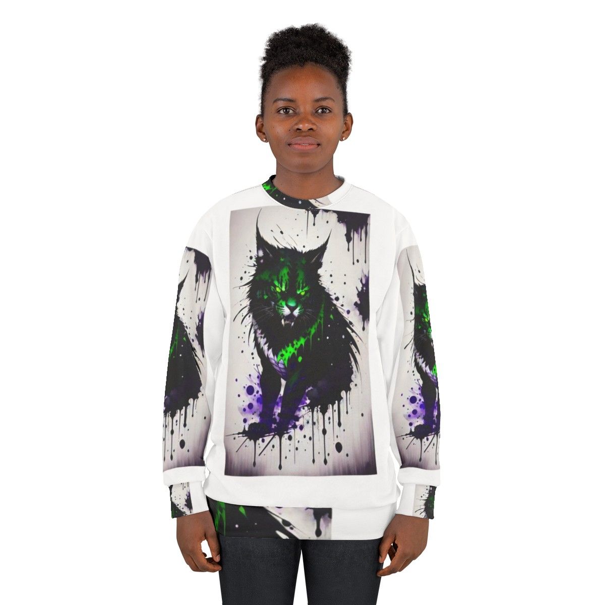 Mythical Monster Cat Sweatshirt - women