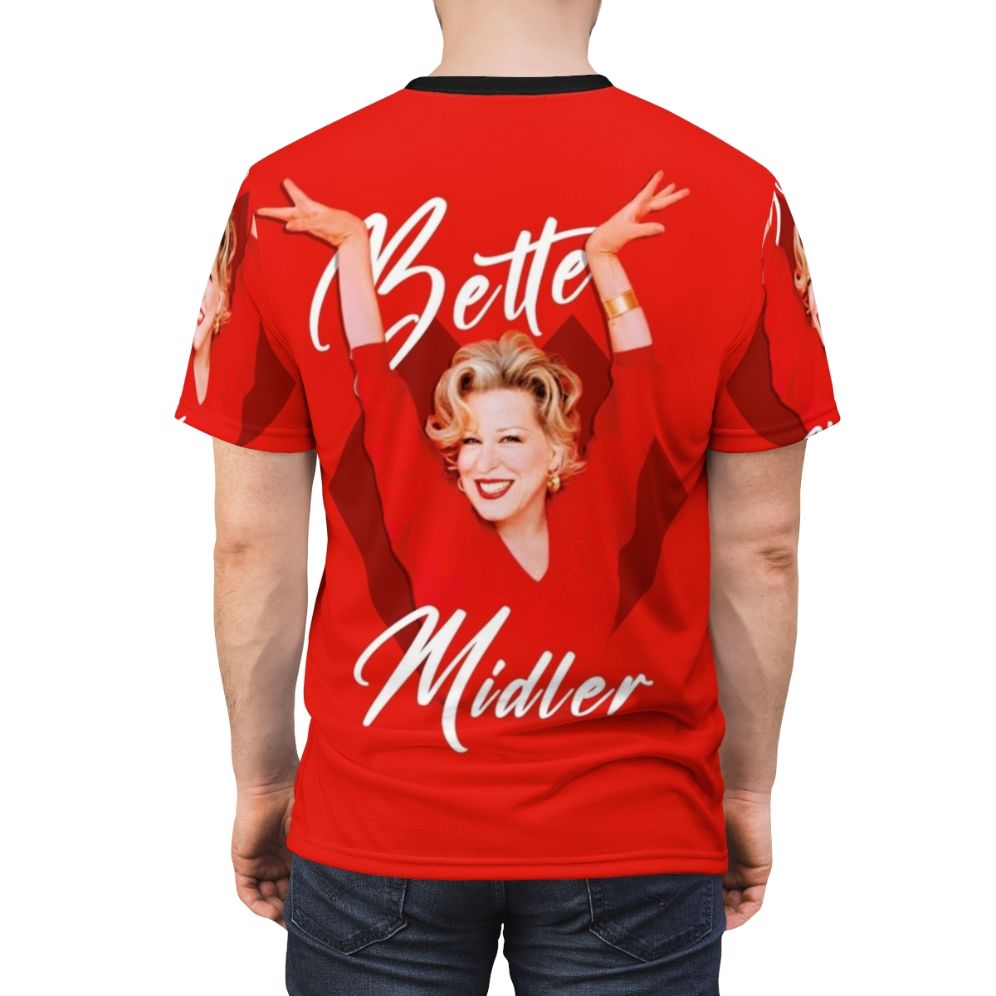 Bette Midler inspired AOP T-shirt featuring the iconic singer and actress - men back