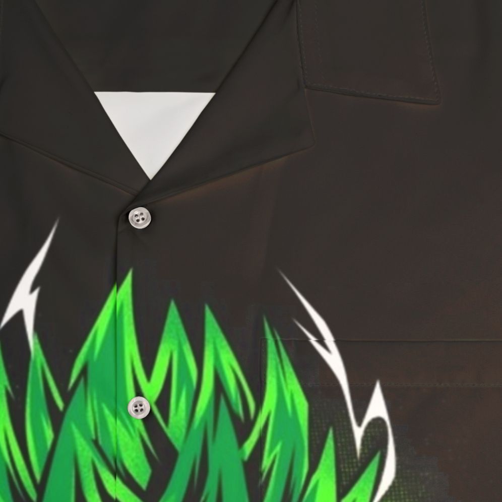 Legendary Villain Hawaiian Shirt featuring anime, cosplay, and dragon ball elements - Detail