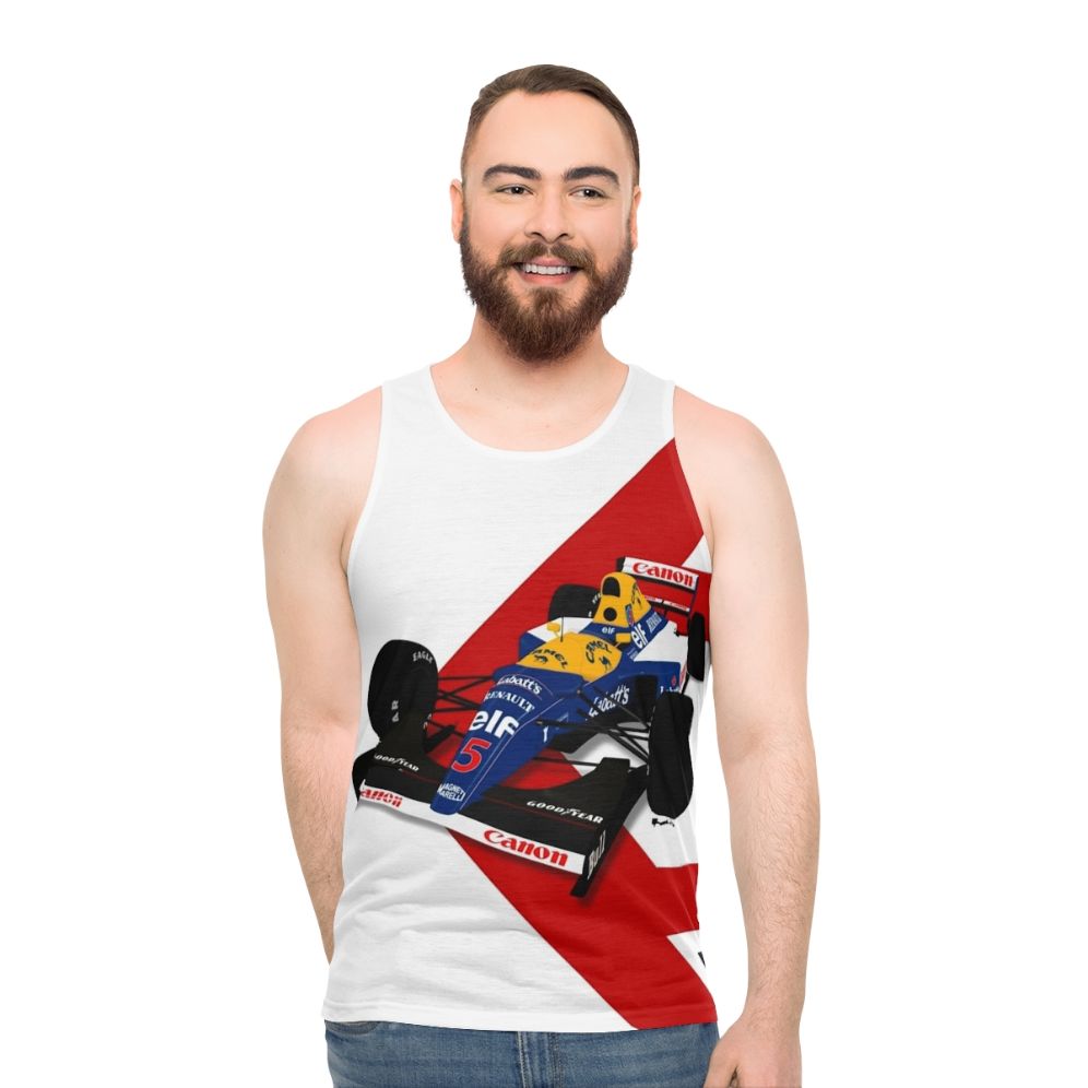 Nigel Mansell Williams Renault FW14B Unisex Tank Top - men