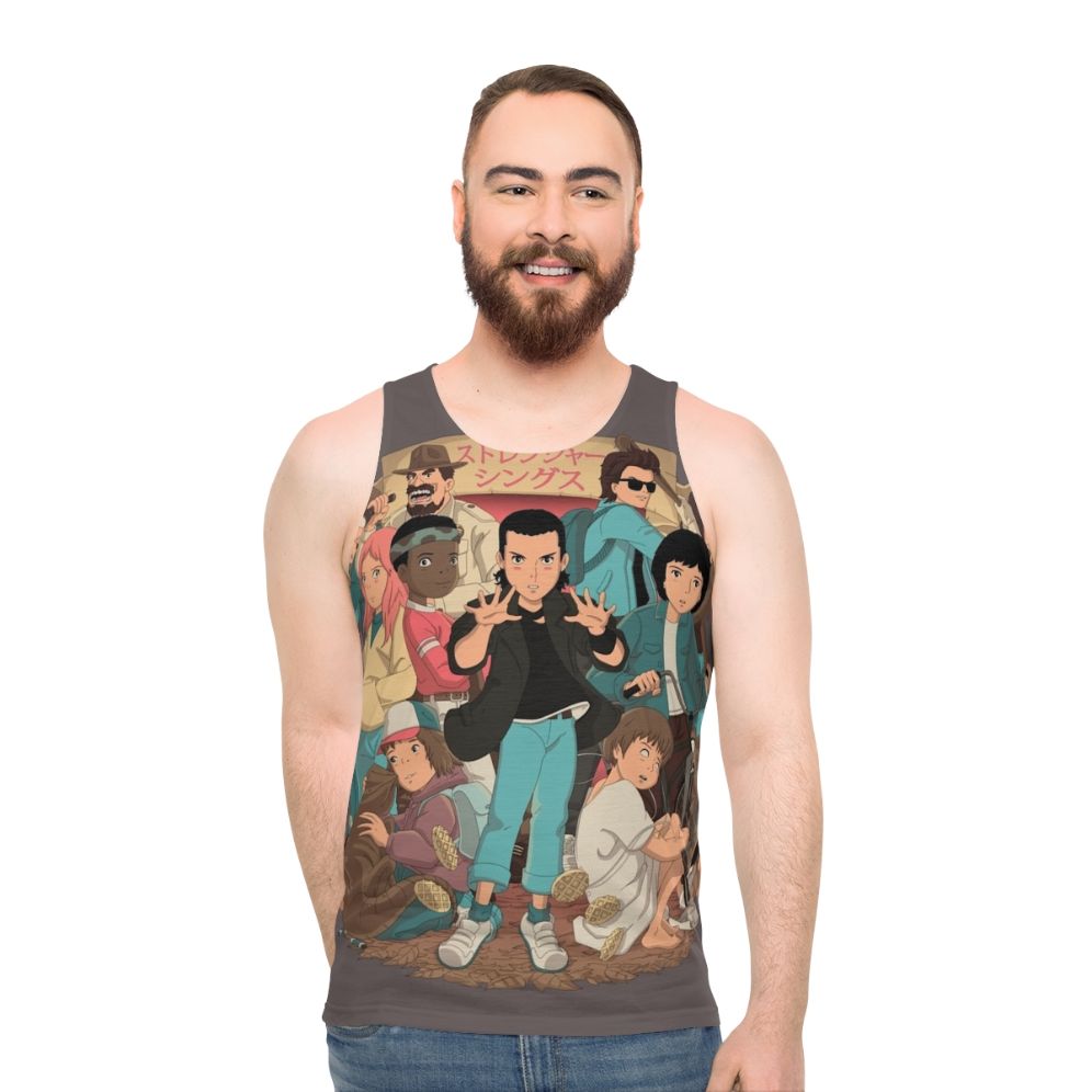 Stranger Things 2 Anime Unisex Tank Top - men