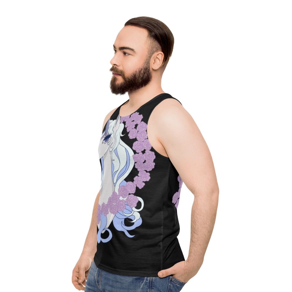 The Last Unicorn Lady Amalthea Unisex Unicorn Tank Top - men side