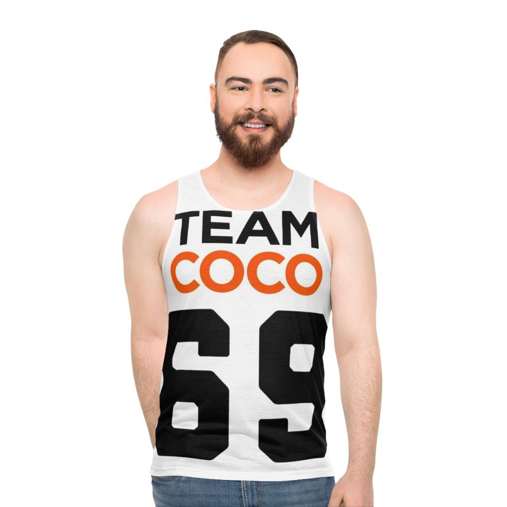 Team Coco unisex football jersey style tank top - men