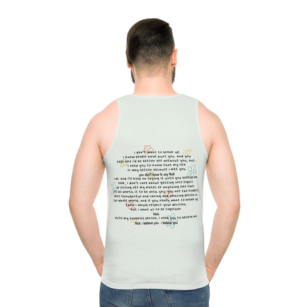 Heartstopper Unisex Tank Top - men back