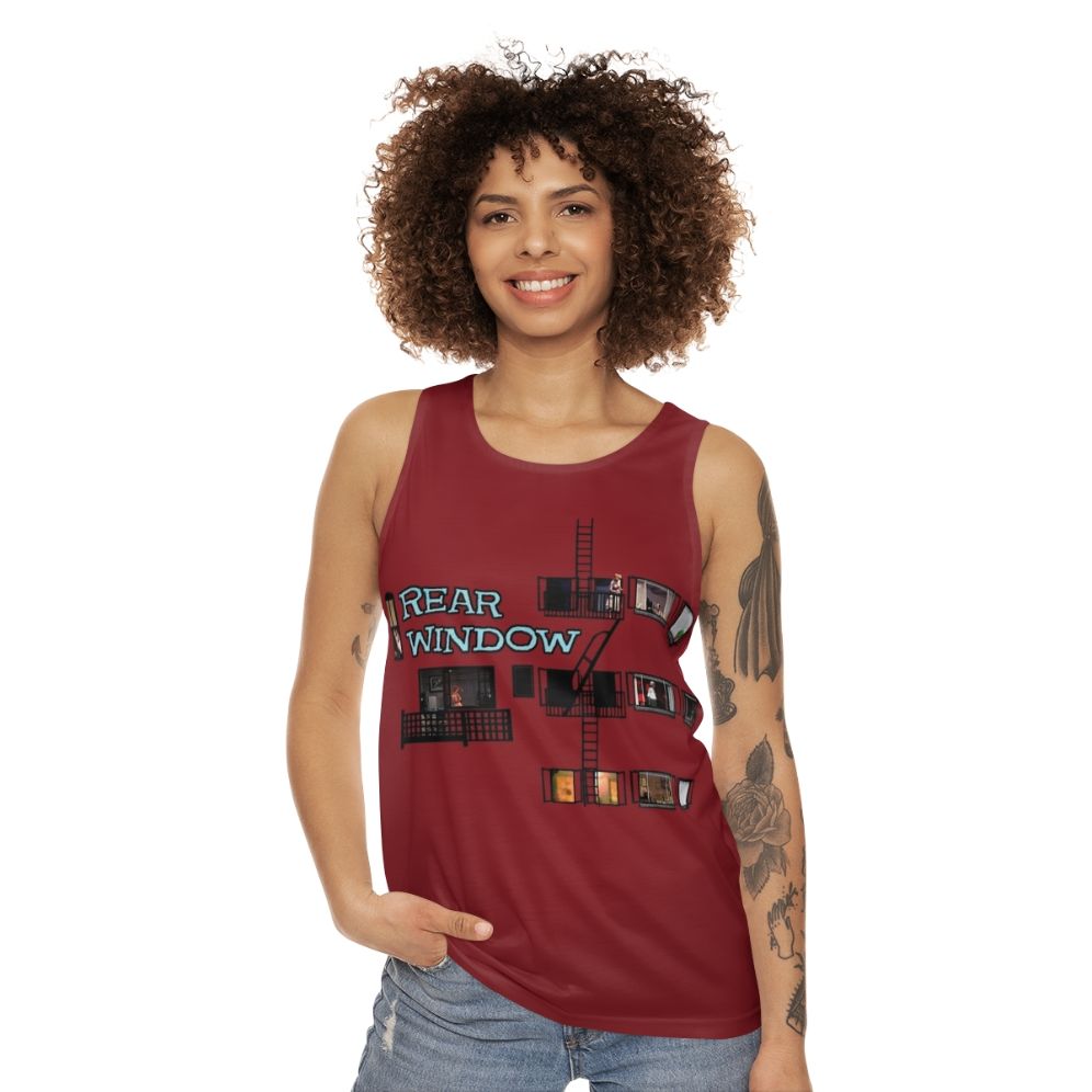 Rear Window Hitchcock Film Unisex Tank Top - women