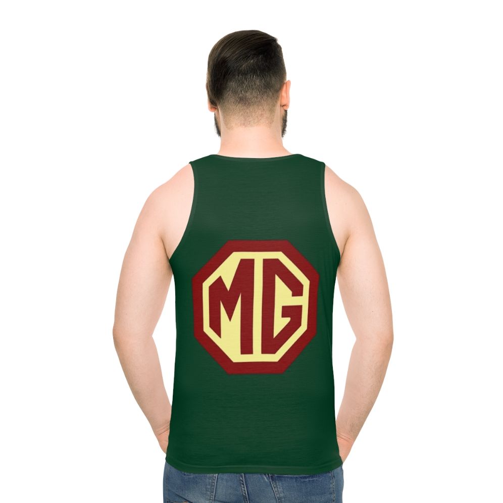 Classic MG Morris Garages Unisex Tank Top - men back