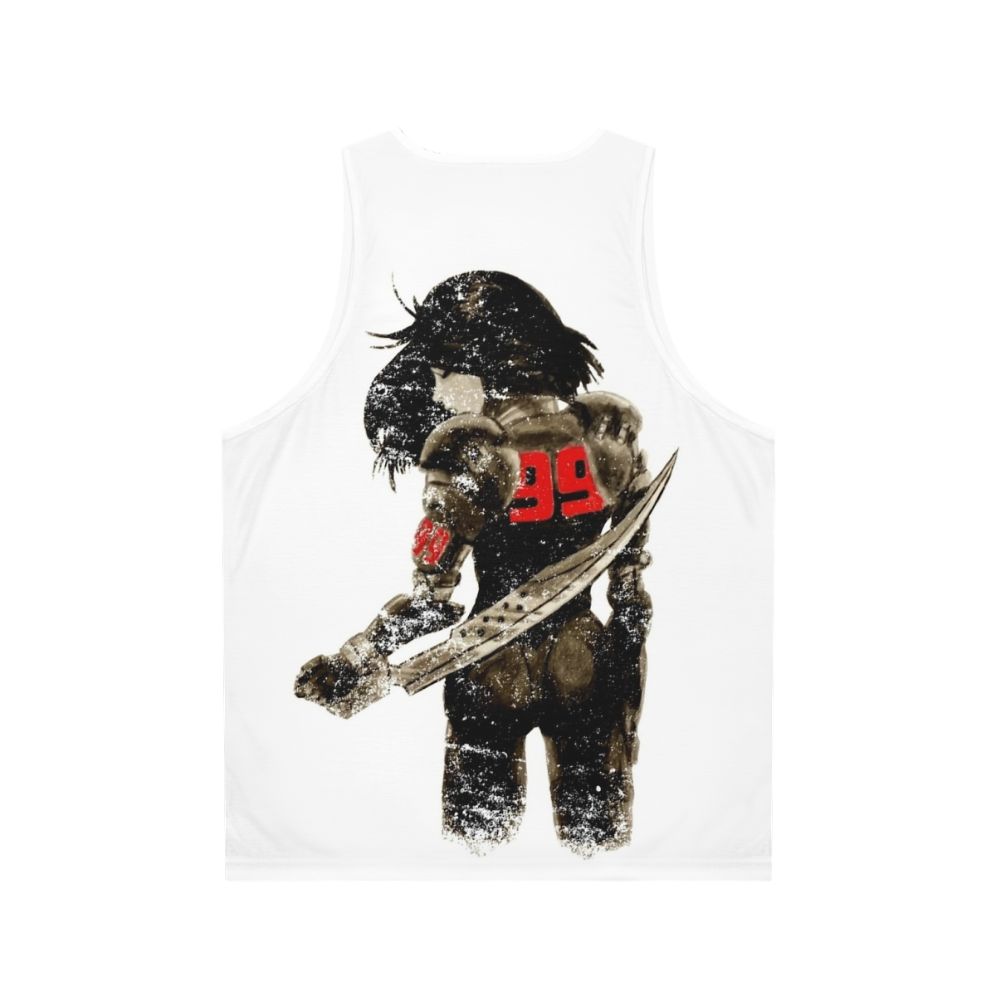 Distressed unisex manga angel battle angel tank top - Back