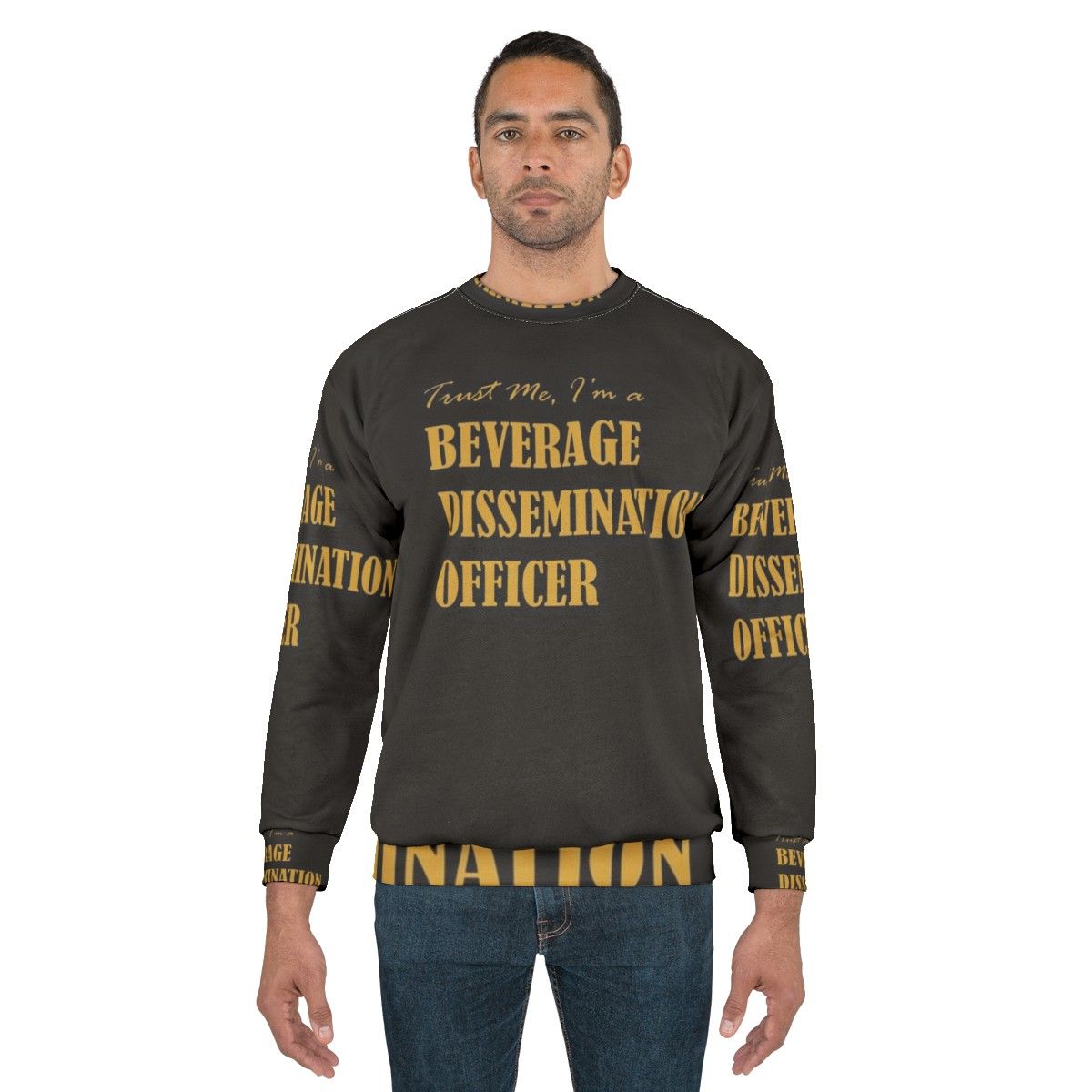 Beverage Dissemination Officer Sweatshirt - Funny Bartender Shirt - men