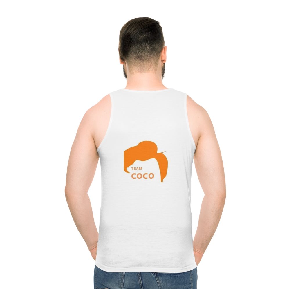 Conan O'Brien Team Coco Unisex Tank Top - men back