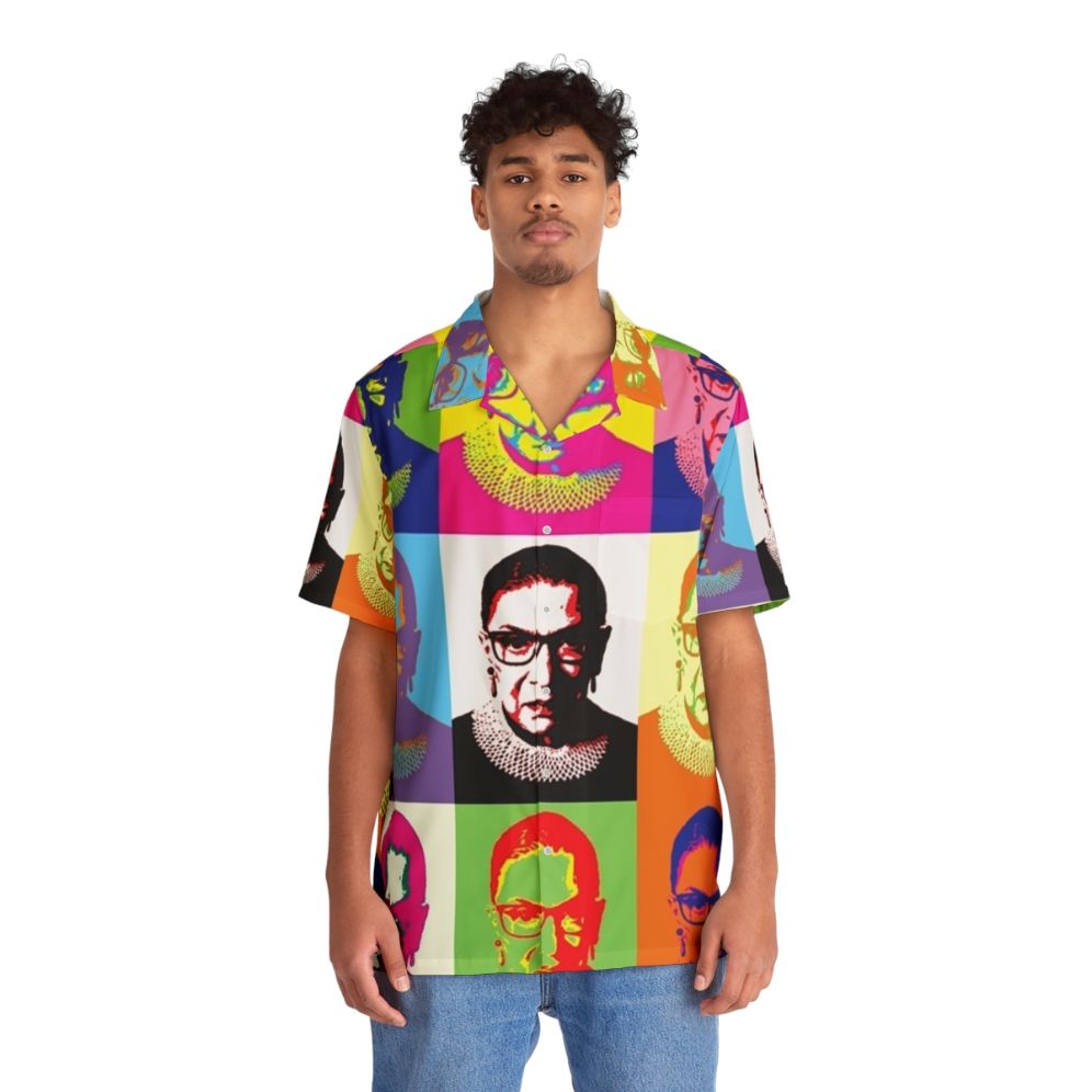 Notorious RBG Hawaiian Shirt featuring Ruth Bader Ginsburg - People Front